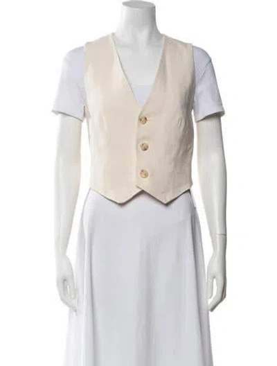 Pre-owned A.l.c Linen Vest In Neutrals