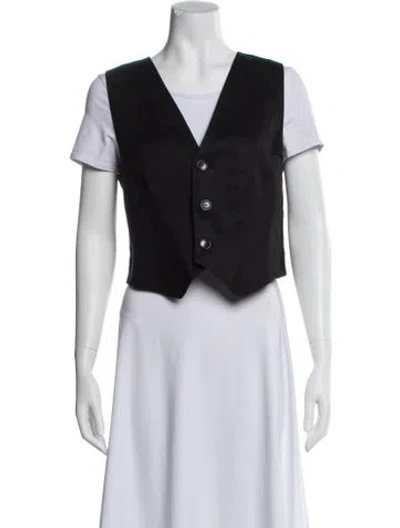 Pre-owned A.l.c Linen Vest W/ Tags In Black