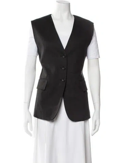 Pre-owned A.l.c Linen Vest W/ Tags In Black