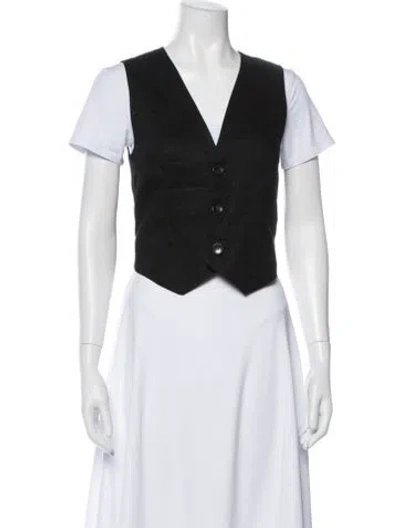 Pre-owned A.l.c Linen Vest W/ Tags In Black