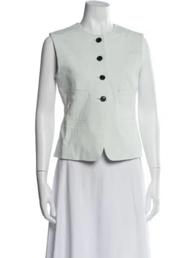 Pre-owned A.l.c Linen Vest W/ Tags In White