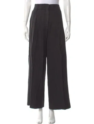 Pre-owned A.l.c Linen Wide Leg Pants In Gray