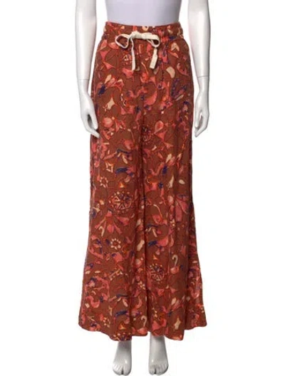 Pre-owned A.l.c Linen Wide Leg Pants In Multi