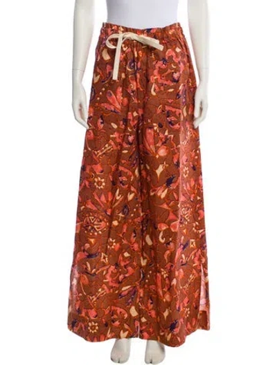 Pre-owned A.l.c Linen Wide Leg Pants In Multi