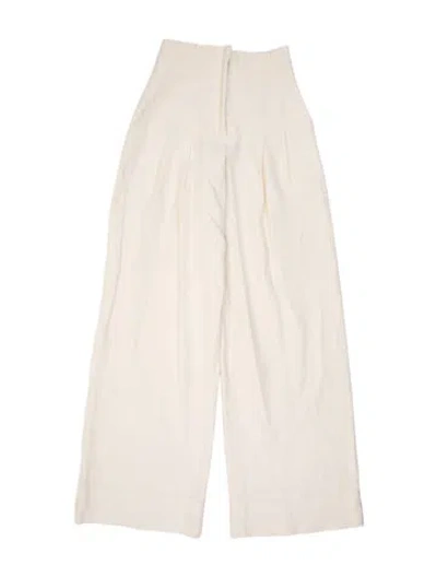 Pre-owned A.l.c Linen Wide Leg Pants In Neutral