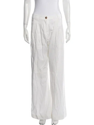 Pre-owned A.l.c Linen Wide Leg Pants In Neutral