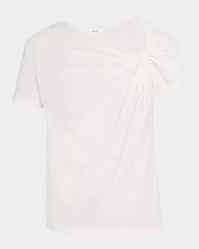 A.L.C LIZ SHORT-SLEEVE TWIST TOP