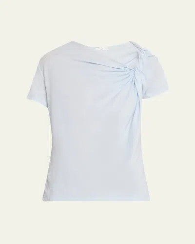 A.l.c Liz Short-sleeve Twist Top In White