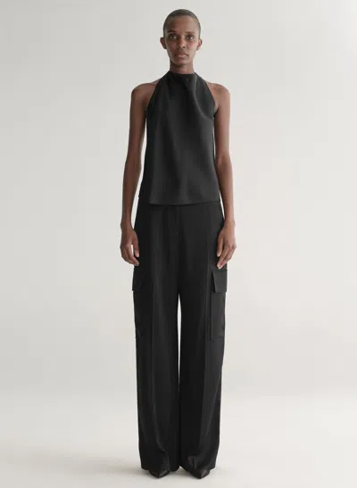 A.l.c Logan Satin Cargo Pant In Black