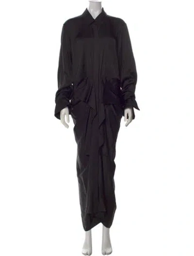 Pre-owned A.l.c Long Dress In Black