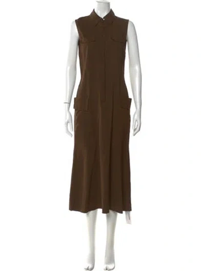Pre-owned A.l.c Long Dress In Brown