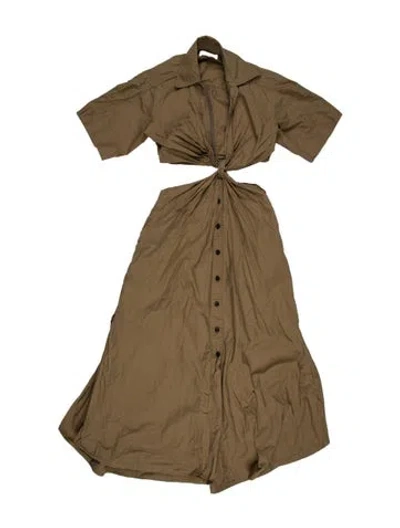 Pre-owned A.l.c Long Dress In Green