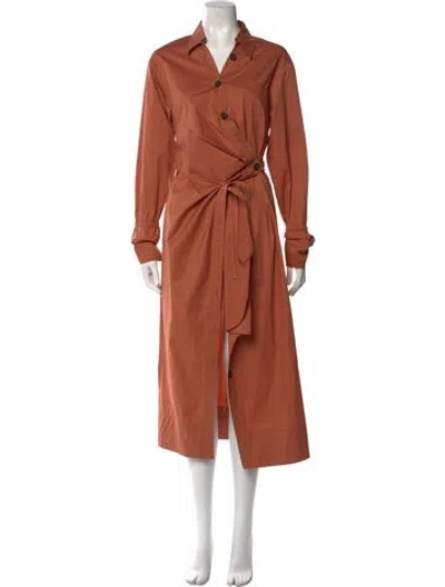 Pre-owned A.l.c Long Dress In Orange