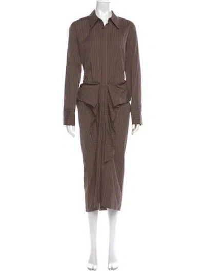 Pre-owned A.l.c Long Dress W/ Tags In Brown