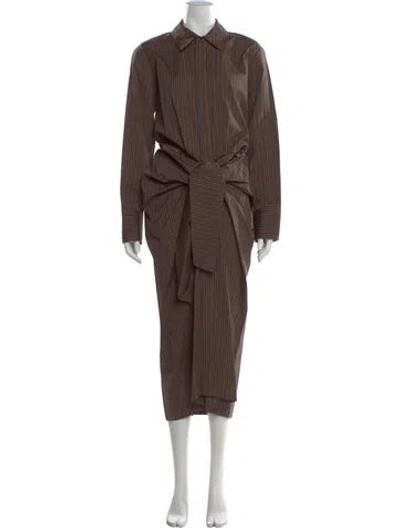 Pre-owned A.l.c Long Dress W/ Tags In Brown