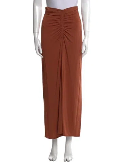 Pre-owned A.l.c Long Skirt In Brown