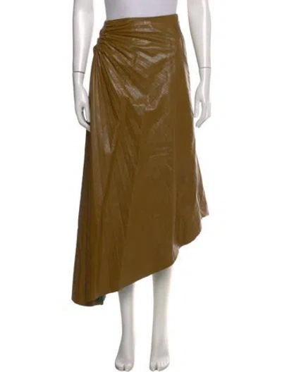 Pre-owned A.l.c Long Skirt In Brown
