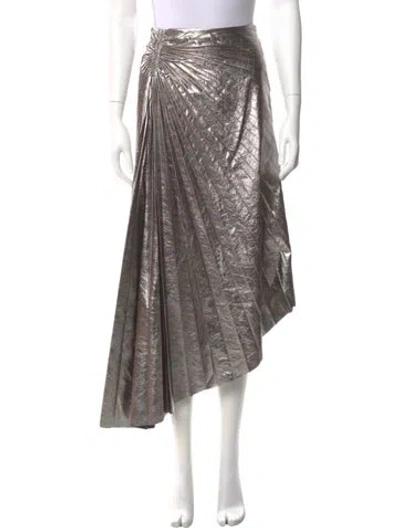 Pre-owned A.l.c Long Skirt W/ Tags In Silver