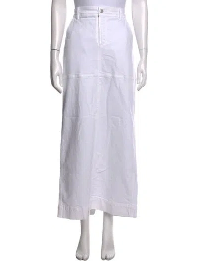 Pre-owned A.l.c Long Skirt In White