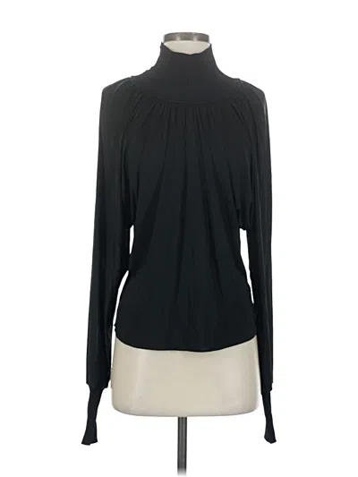 Pre-owned A.l.c Long Sleeve Blouse In Black