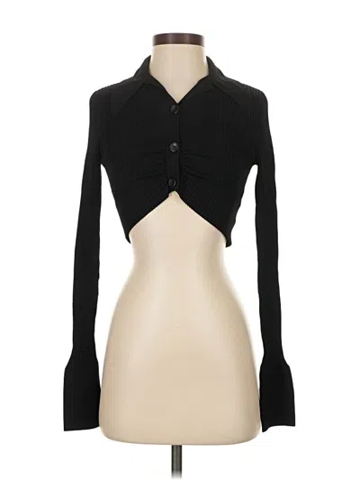 Pre-owned A.l.c Long Sleeve Blouse In Black
