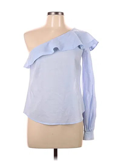 Pre-owned A.l.c Long Sleeve Blouse In Blue