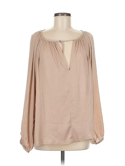 Pre-owned A.l.c Long Sleeve Blouse In Brown