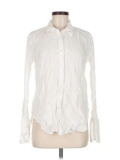 Pre-owned A.l.c Long Sleeve Blouse In Ivory