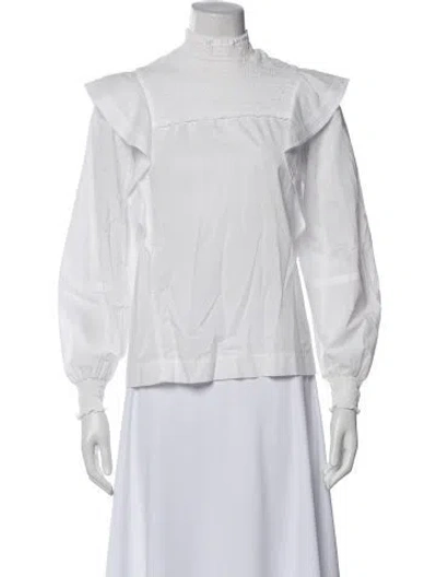Pre-owned A.l.c Long Sleeve Blouse In Neutral