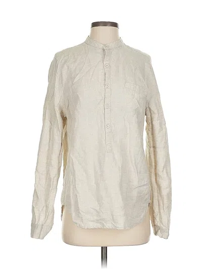 Pre-owned A.l.c Long Sleeve Blouse In White