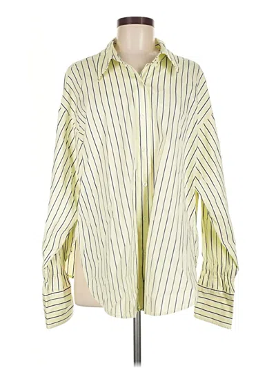 Pre-owned A.l.c Long Sleeve Blouse In Yellow