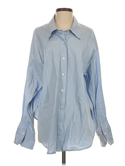 Pre-owned A.l.c Long Sleeve Button Down Shirt In Blue