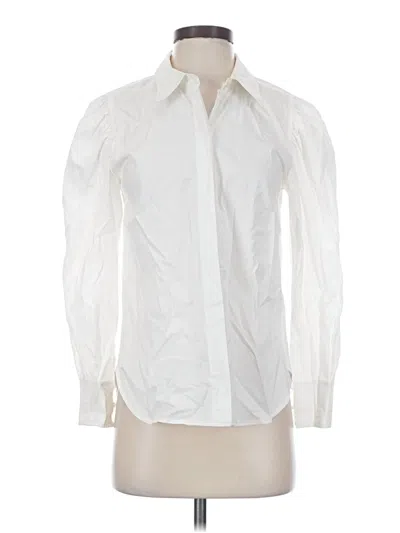 Pre-owned A.l.c Long Sleeve Button Down Shirt In Ivory
