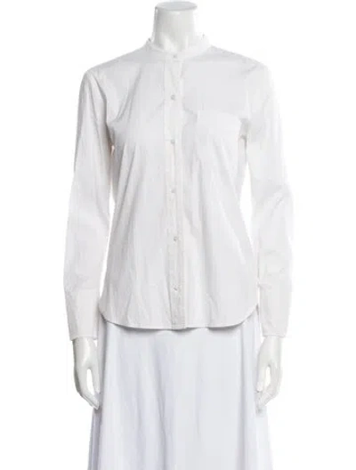 Pre-owned A.l.c Long Sleeve Button-up Top In Neutral