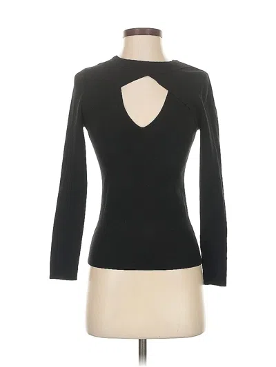 Pre-owned A.l.c Long Sleeve Top Black Keyhole Neckline Tops