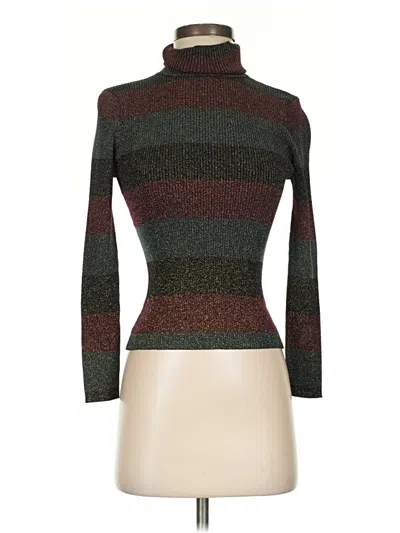 Pre-owned A.l.c Long Sleeve Top Brown Turtleneck Tops