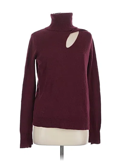Pre-owned A.l.c Long Sleeve Top Burgundy Turtleneck Tops