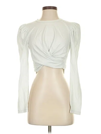 Pre-owned A.l.c Long Sleeve Top Ivory Turtleneck Tops In White