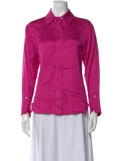Pre-owned A.l.c Long Sleeve Top W/ Tags In Purple