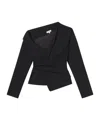 A.l.c Skyla Asymmetric Wrap Top In Black