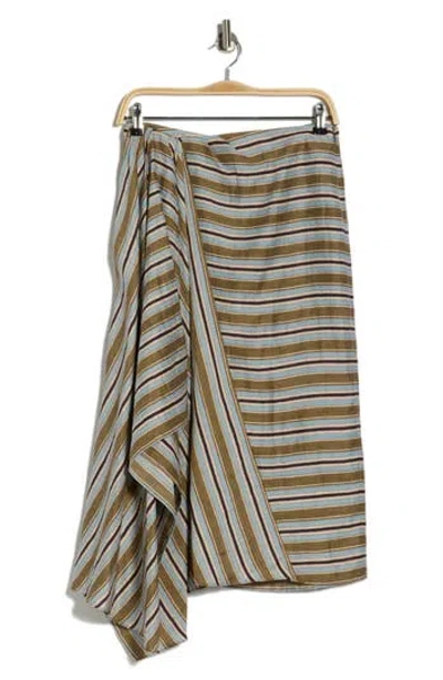 A.l.c . Lota Linen Blend Skirt In Multi