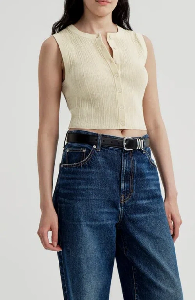 A.l.c . Lottie Cotton Blend Crop Top In Multi