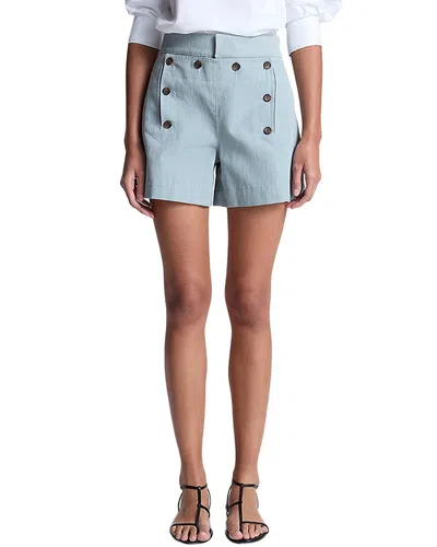 A.l.c A. L.c. Lucas Linen-blend Short In Blue