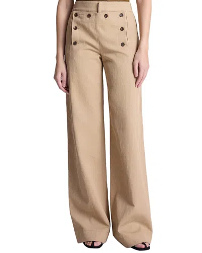 A.l.c . Lucas Linen-blend Pant In Brown