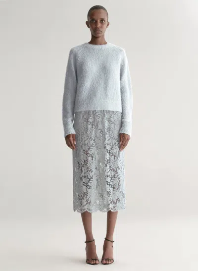 A.l.c Lydia Lace Midi Skirt In Blue