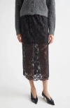 A.l.c . Lydia Lace Skirt In Black