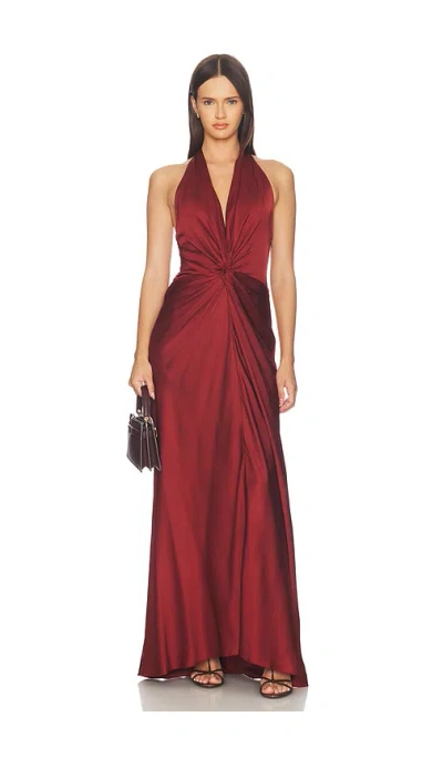 A.l.c Mabel Gown In Burgundy
