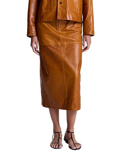 A.L.C A.L.C. MABEL LEATHER SKIRT