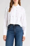 A.l.c . Mackie Crystal Detail Cotton Button-up Shirt In White