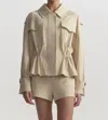 A.l.c Maeve Cotton Utility Jacket In Crema Dolce In Neutral